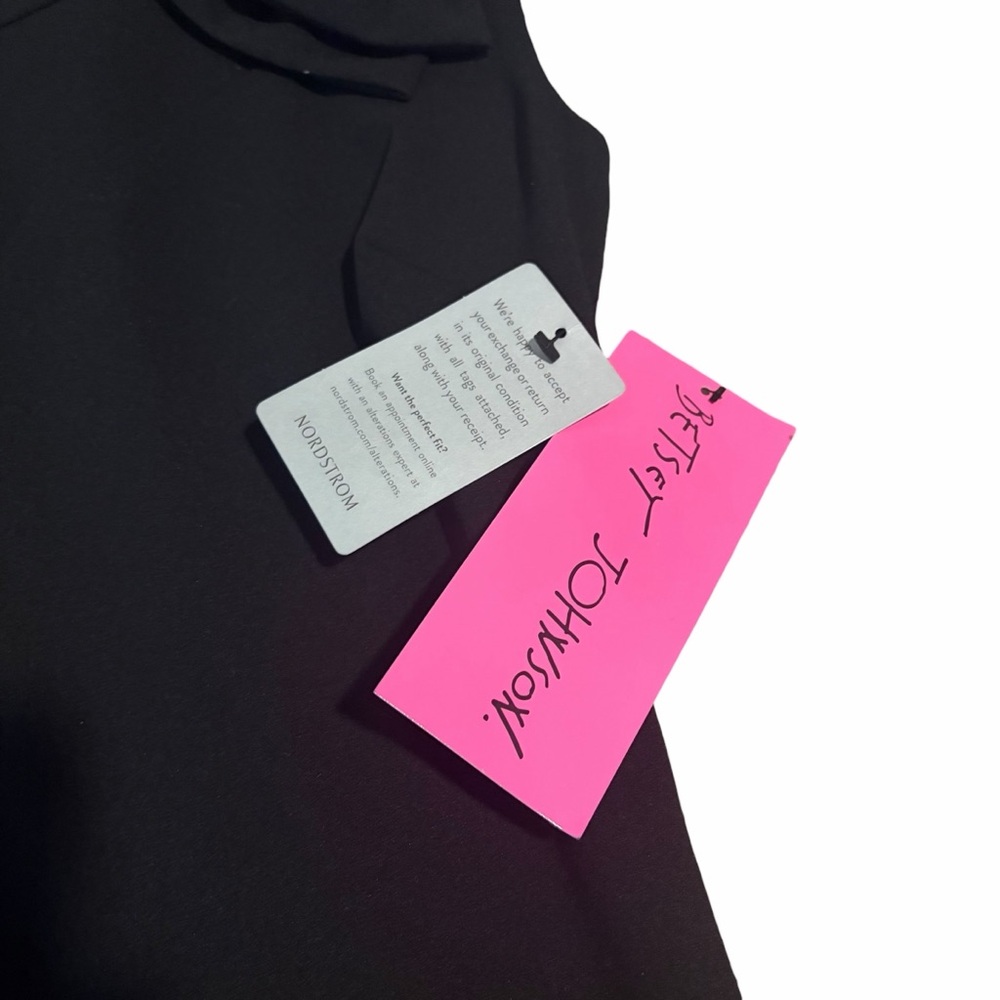 Betsey Johnson Dress Sheath Sleeveless Bow Accent Black 2 - Picture 5 of 8